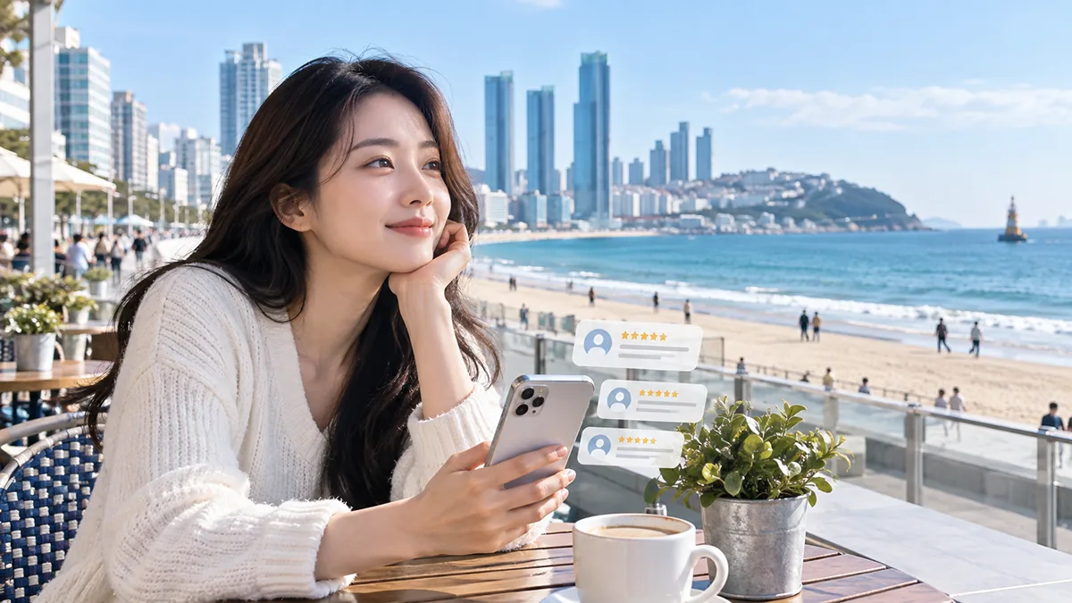 부산op 장소 선택과 후기 확인을 위한 해운대 바다 이미지